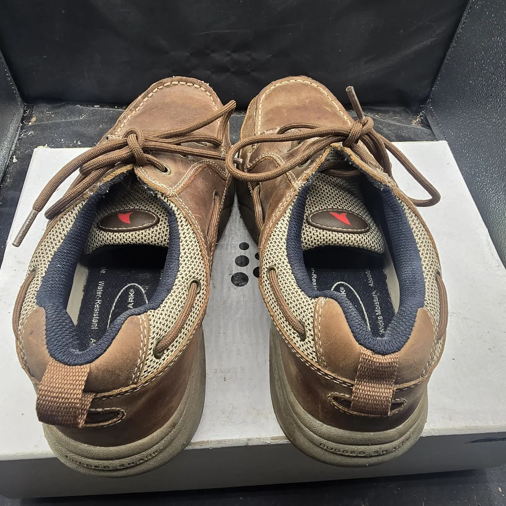 Casual Brown Leather Boat Shoes for Men
